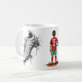 Achraf Hakimi Morocco National Team Mug, Football  Kaffeetasse (Vorderseite Links)