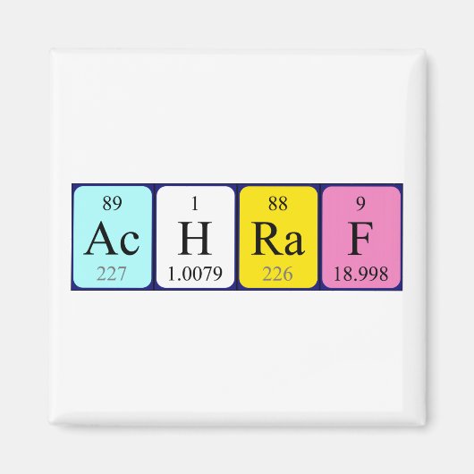 Achraf-Periodenmagnet Magnet (Vorne)