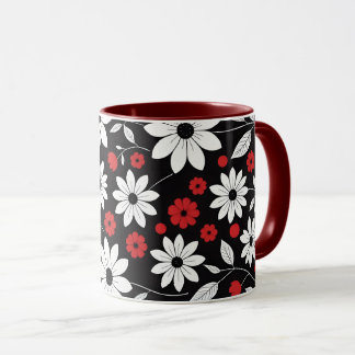 achromatische Blumenbecher Tasse