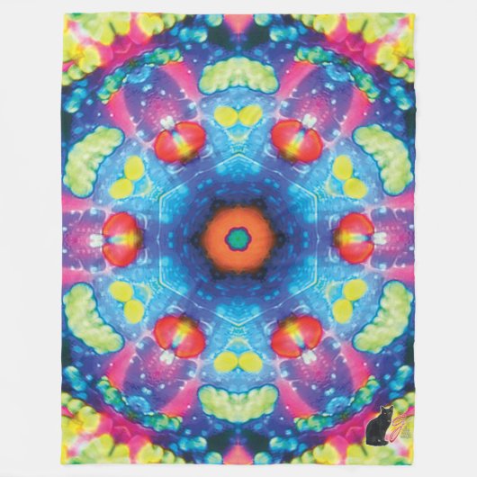 Achse Kaleidoskop Fleecedecke (Vorderseite)