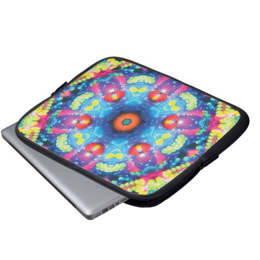 Achse Kaleidoskop Laptopschutzhülle (Vorne Knopf)