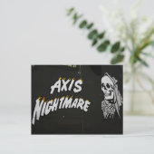 Achsen-Albtraum Postkarte (Stehend Vorderseite)