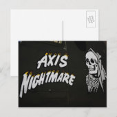 Achsen-Albtraum Postkarte (Vorne/Hinten)