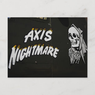 Achsen-Albtraum Postkarte
