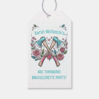 Achsen und Rose - Gastgeschenk-Tags zum Auswerfen