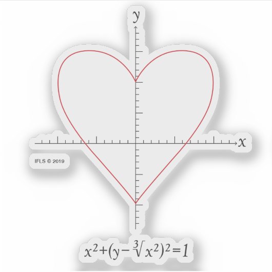 Achsenherz Aufkleber (Vorderseite)