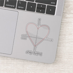 Achsenherz Aufkleber