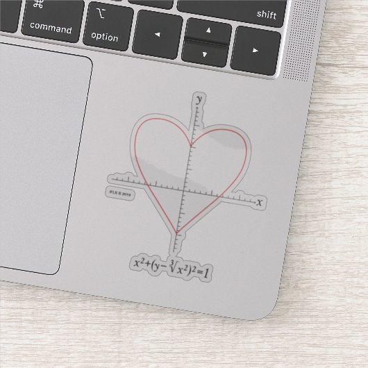 Achsenherz Aufkleber (Detail)