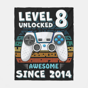 Acht 8 Jahre BDay Son Boy Fun Gamer 8. 8 Jahre alt Fleecedecke