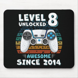 Acht 8 Jahre BDay Son Boy Fun Gamer 8. 8 Jahre alt Mousepad