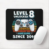 Acht 8 Jahre BDay Son Boy Fun Gamer 8. 8 Jahre alt Mousepad (Mit Mouse)