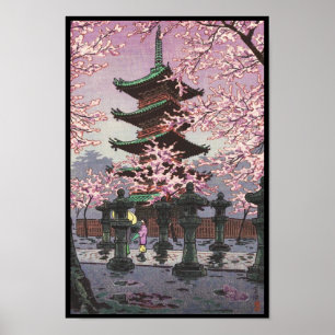 Acht Ausblicke auf Tokio Ueno Toshogu Shrine Kasam Poster