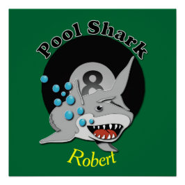 Acht Ball benannt Pool Shark Poster