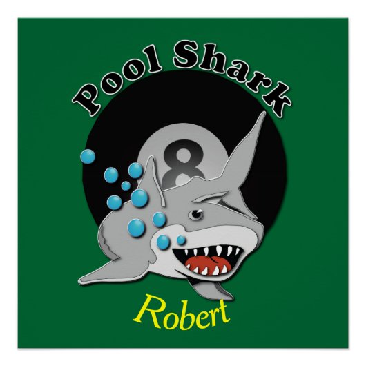 Acht Ball benannt Pool Shark Poster (Vorderseite)