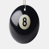 Acht-Ball-Ornament Keramikornament (Rechts)