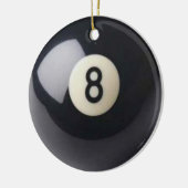 Acht-Ball-Ornament Keramikornament (Links)