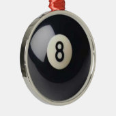 Acht-Ball-Ornament Ornament Aus Metall (Rechts)
