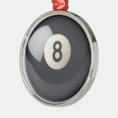 Acht-Ball-Ornament Ornament Aus Metall (Links)