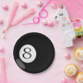 Acht Ball-PapierTeller Pappteller (Party)