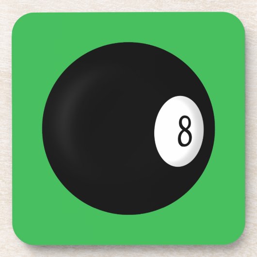 Acht Ball Poltisch Square Untersetzer (Vorderseite)