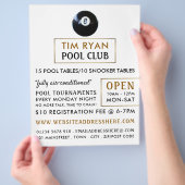 Acht Ball, Pool Club, Snooker Club Werbung Flyer (Hand)