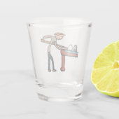 Acht Ball Pool Schnapsglas (Rückseite)