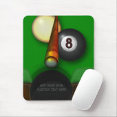 Acht Ball-Pool und Billard personalisiert Mousepad (Mit Mouse)