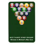Acht-Ball-Rack-Billard-Balls 8-Ball-Pool-Spiel Magnet (Vertikal)