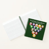 Acht-Ball-Rack-Billard-Balls 8-Ball-Pool-Spiel Notizbuch (Innenseite)