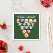 Acht-Ball-Rack-Billard-Balls 8-Ball-Pool-Spiel Serviette (Beispiel)