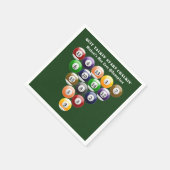 Acht-Ball-Rack-Billard-Balls 8-Ball-Pool-Spiel Serviette (Ecke)