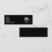 Acht-Ball-Visitenkarte Mini Visitenkarte (Vorne/Hinten)