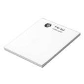 Acht Ballbecken Bar weiß Notizblock (Rotiert)