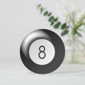 Acht Balpoolthema-Kreis-Party Einladungen (Stehend Vorderseite)