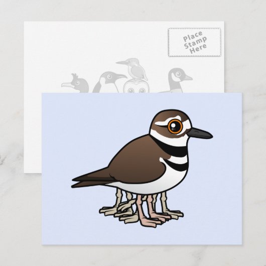 Acht-beiniger Killer Postkarte (Vorne/Hinten)