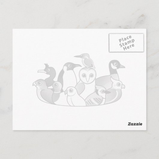 Acht-beiniger Killer Postkarte (Rückseite)