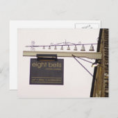 Acht Bell-Kneipen-Zeichen-Postkarte Postkarte (Vorne/Hinten)