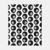 Acht Billard-Billard-Muster CUSTOM-FARBE Fleecedecke (Vorderseite)