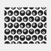 Acht Billard-Billard-Muster CUSTOM-FARBE Fleecedecke (Vorderseite (Horizontal))