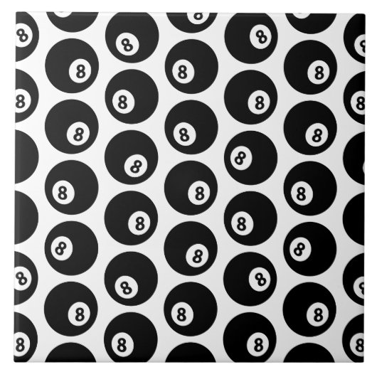 Acht Billard-Billard-Muster CUSTOM-FARBE Fliese (Vorderseite)