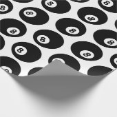 Acht Billard-Billard-Muster CUSTOM-FARBE Geschenkpapier (Ecke)