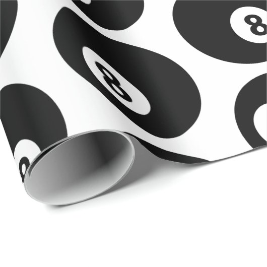 Acht Billard-Billard-Muster CUSTOM-FARBE Geschenkpapier (Rolleneckpunkt)