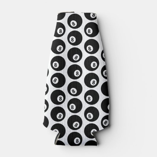 Acht Billard Billard Pool Muster CUSTOM FARBE Flaschenkühler (Vorderseite)