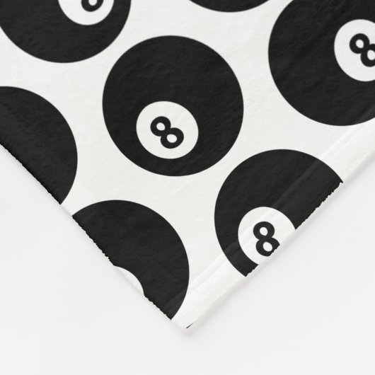 Acht Billard Billard Pool Muster CUSTOM FARBE Fleecedecke (Ecke)
