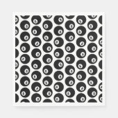 Acht Billard Billard Pool Muster CUSTOM FARBE Serviette (Vorderseite)