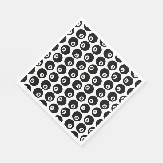 Acht Billard Billard Pool Muster CUSTOM FARBE Serviette (Ecke)