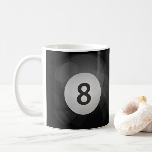 Acht Billard Tasse, Cup Kaffeetasse (Mit Donut)