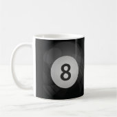 Acht Billard Tasse, Cup Kaffeetasse (Links)