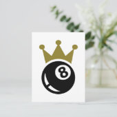 Acht Billardkronen Postkarte (Stehend Vorderseite)
