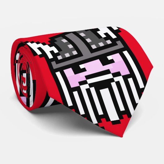 Acht Bit Viking Krawatte (Gerollt)